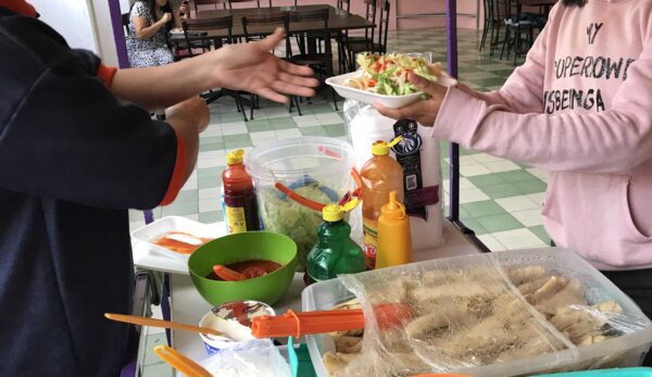 puestos de feria kermes alimentos